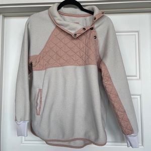 Asymmetrical Snap-Up Fleece